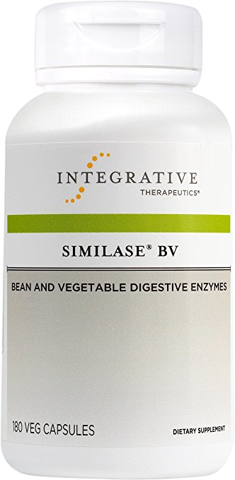 Integrative Therapeutics - Similase BV - Physician Developed Alpha-Galactosidase Digestive Enzymes to Digest Beans and Vegetables - Sensitive Stomachs - 180 Vegetable Capsules