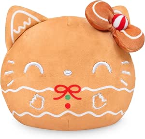 TeeTurtle Hello Kitty Christmas Reversible 4" Plushie - Gingerbread - Officially Licensed Sanrio - Cute Kawaii Soft Holiday Stuffed Animal