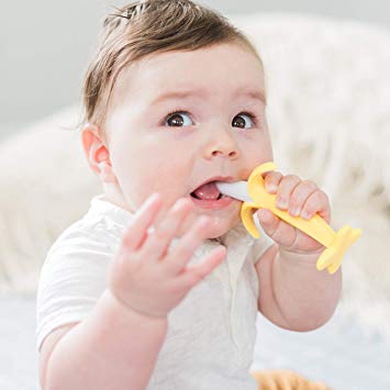 Nuby Soothing Banana Teether, Yellow