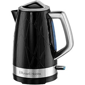 Russell Hobbs 1.7 Litre 3000 W Structure Electric Kettle Black | Contemporary Design Cordless Kettle with Fast Boil and Boil Dry Protection | 28081-70