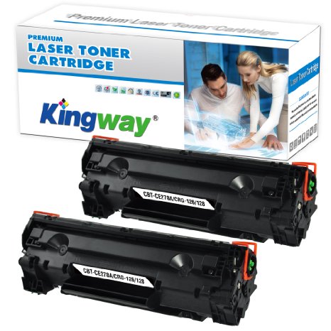 Kingway Compatible Laser Toner Cartridge Replacement for HP 78A CE278A for HP LaserJet Pro P1606dn M1536dnf P1566 P1560 P1600 Printers High Yield (2 Pack)