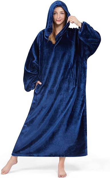 Lifewit Wearable Blanket Hoodie, Warm and Cozy Hoodie with Sleeves and Pockets, Flannel Blanket Sweatshirt