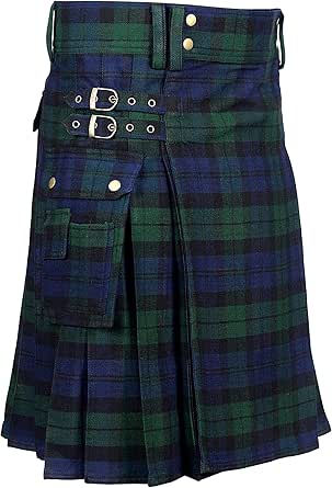 Tartan Utility Kilts for Men 8 Yard 13oz Kilt Available in Various Scottish Tartans