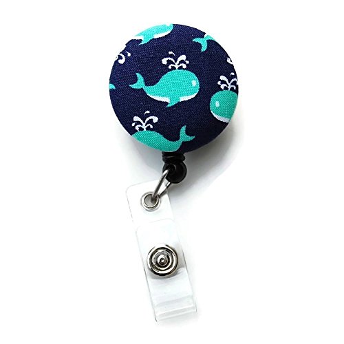 Whale Badge Reel Retractable for ID or Key Card Free Shipping