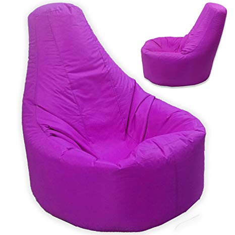 Large Bean Bag Gamer Chair Recliner Outdoor And Indoor Adult Gaming Beanbag Seat Chair Water And Weather Resistant Purple