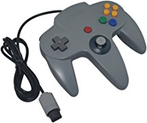 Cinpel Wired Game Controller for Nintendo N64 Gray