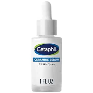 Cetaphil Ceramide Serum, Hydrates and Restores Skin Barrier, Formulated with Ceramides & Centella Asiatica, Designed for Sensitive Skin, Fragrance Free, Dermatologist Tested, 1oz