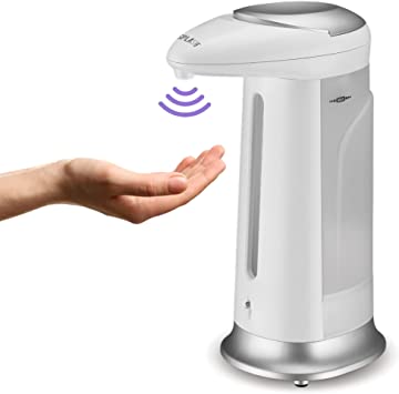 Automatic Soap Dispenser | Touchless Soap Dispenser | 300ml with Infrared Motion Sensor | Hands Free Sanitizer Dispenser for Bathroom Kitchen Office Home School | Liquid Dish Soap Dispenser