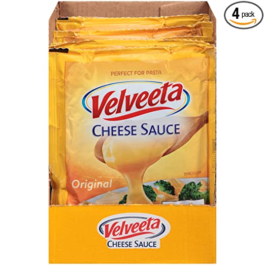 Velveeta Original Cheese Sauce (4 oz Pouches, Pack of 4)