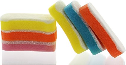 Buf-Puf KIDS Double Sided Gentle Bath Sponge - Assorted Colors (Pack of 6)