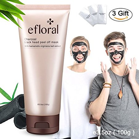 Efloral Characoal Black Head Peel Off Face Mask With Hamamelis Virginiana Leaf Extract- Men And Women Common