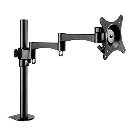 BESTEK Single LCD Monitor Stand Mount Holder Apply to 17-27 inch Screen, Heavy Duty, Adjustable