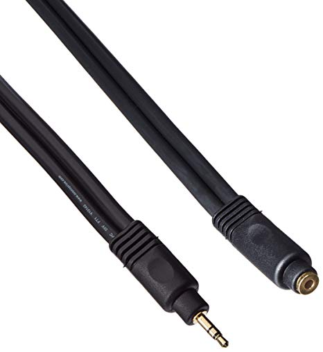 Monoprice 105590 20-Feet Premium Stereo Male to Stereo Female 22AWG Extension Cable - Black