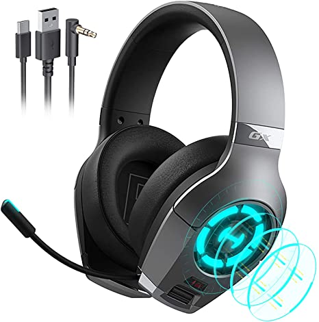 Edifier GX Gaming Headset Hi-Res decoding for PC PS4 Xbox One Switch Smartphones Laptops Gaming Headphones with Microphone ENC Dual-mic USB Type-C 3.5mm Interface Headsets RGB LED Lights 50mm Driver