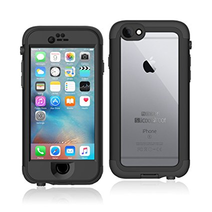 iPhone 6 Waterproof Case, Slicoo Waterproof, Dust Proof, Snow Proof, Shockproof Case for iPhone 6/6s (Black)