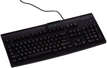 Cherry G83-6744LUAUS-2 POS Keyboard with USB Interface and Smart Card Reader, 18" Width, Black
