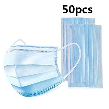 50 PCS Earloop Disposable Face Masks For dust protection,Medical Masks,Personal Health