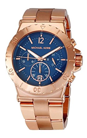 Michael Kors MK5410 Women's Chronograph Dylan Rose Gold-Tone Stainless Steel Bracelet Watch