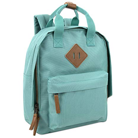 Canvas Mini Backpack for Everyday & Day Pack Rucksack in Solid Color Blocks