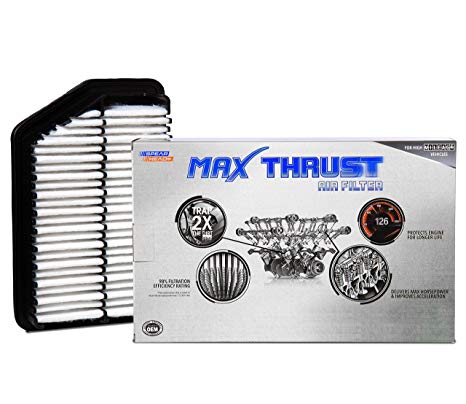 Spearhead MAX THRUST Performance Engine Air Filter For Low & High Mileage Vehicles - Increases Power & Improves Acceleration (MT-053A)