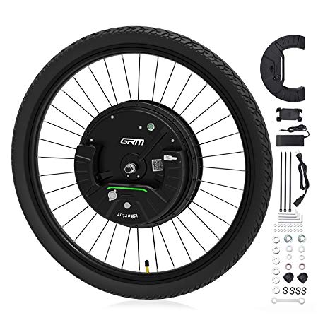 iMortor 3.0 Wireless Electric Bike Front Wheel Conversion Kits with Removable Battery & 36V/350W Motor for Android &iOS,All Bluetooth Versions, 700x23c(Road/Leisure Bike),26"x1.95"(MTB/CTB/Cruiser)