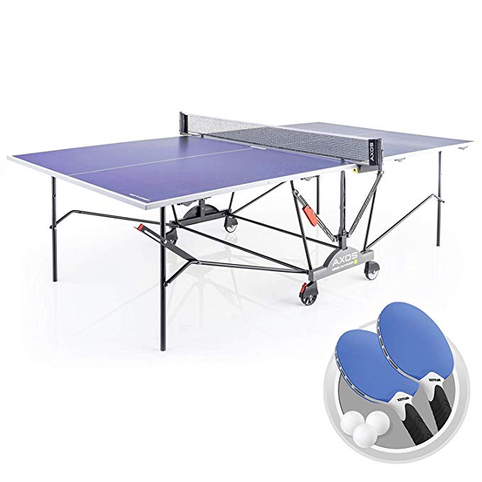 Kettler Axos 2 Outdoor Table Tennis Table with Lockable Wheels and Accessories