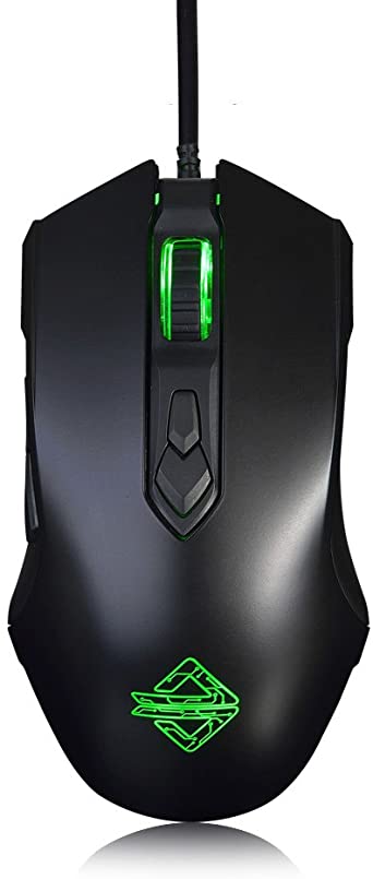 Ajazz AJ52 Watcher RGB Gaming Mouse, Programmable 7 Buttons, Ergonomic LED Backlit USB Gamer Mice Computer Laptop PC, for Windows Mac OS Linux, Black