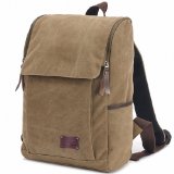 Goodampgod Vintage Canvas Backpack for School Laptop Messenger Bag for 141-inch Pc Macbook Pro Fits All Ipad Generations Including Ipad4
