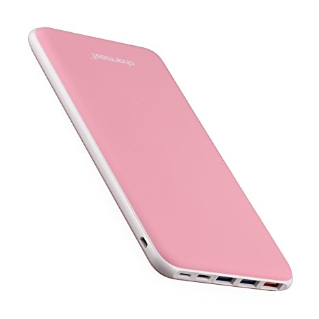 26800mAh QC 3.0 Power Bank Qualcomm Quick Charge Portable Charger USB Type C Battery Pack with 3 Input & 4 Output for MacBook Nintendo Switch Nexus iPhone Samsung Sony (Pink)