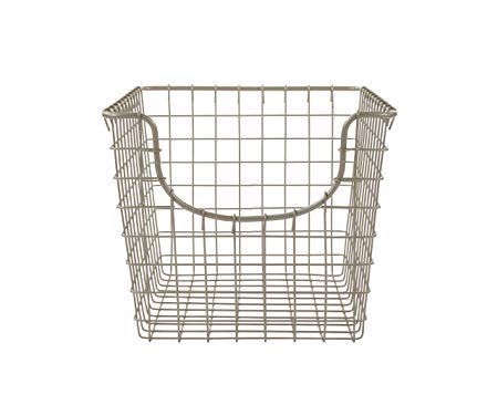 Spectrum Diversified Scoop Storage Basket, Small, Satin Nickel