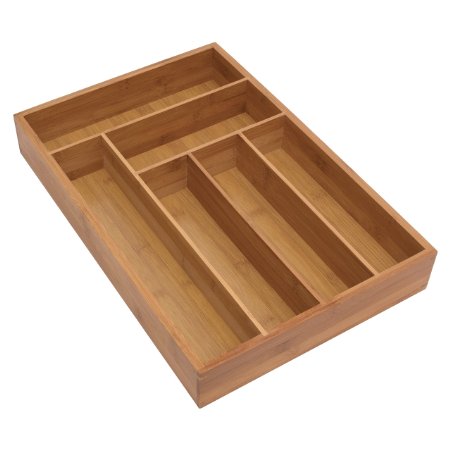 Lipper International Bamboo Deep Flatware Organizer