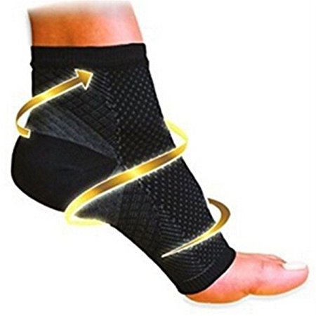 Lalang Heel Arch Support Ankle Compression Sock Pain Relief Therapy Sock (L/XL)
