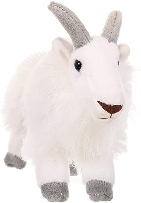 Wild Republic Mountain Goat Plush, Stuffed Animal, Plush Toy, Gifts for Kids, Cuddlekins 8 Inches