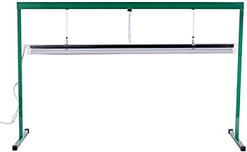 iPower GLT5XX4-A Fluorescent 6400K T5 4 Feet Grow Light System with Stand Rack for Propagating Cuttings and Indoor Flowers, 1 Pack, Green