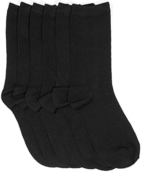 ToBeInStyle Women's Pack of 6 Crew Socks