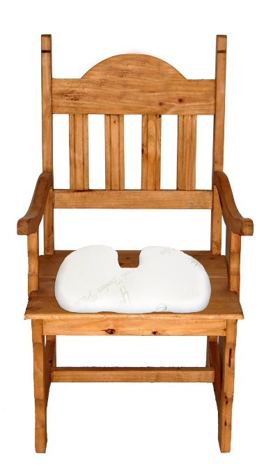 Coccyx Cushion - Sciatica and Herniated Disc Relief - Premium Seat Pillow - Original Bamboo Memory Foam - Pelvic Pain & Tailbone Tension Relief