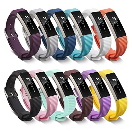 Newest Fitbit Alta HR and Alta Band With Metal Clasp, BeneStellar Silicone Replacement Band for Fitbit Alta HR and Alta (Classic)