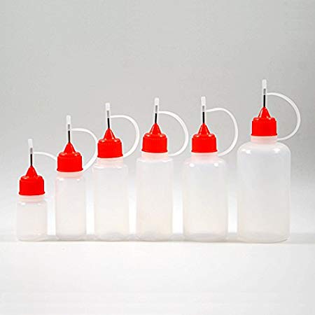 5pcs x Empty Plastic Squeezable Liquid Dropper Filling Bottles E-Juice Needle Tip LDPE (30ml)
