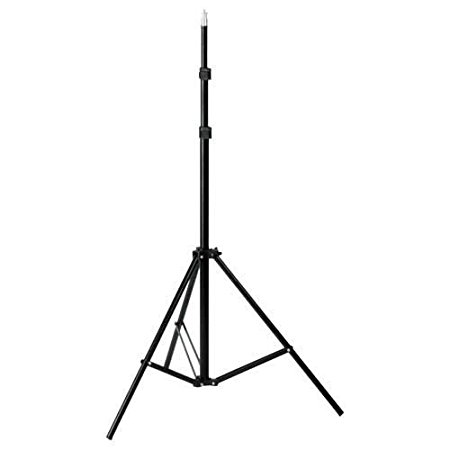 Fotodiox Compact Light Stand, 6'5" Stand with Spring Cushion for Studio Strobe and Lighting Fixtures