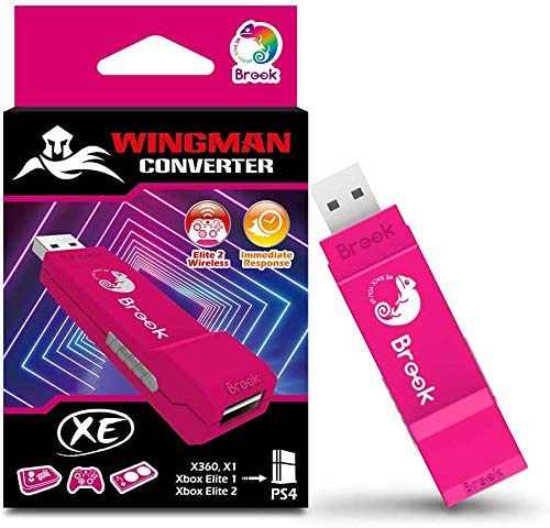 Brook Wingman XE Support Xbox Series S/X/ Xbox 360/ Xbox One/Xbox Elite/Xbox Elite Series 2/PS5 Dualsense/PS4/PS3/Controllers on PS5 PS4 PS3 Console Super Converter Gaming Adapter Turbo and Remap