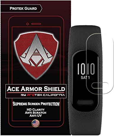 8 Pack Ace Armor Shield Edge to Edge Screen Protector compatible with the Garmin Vivosmart 5