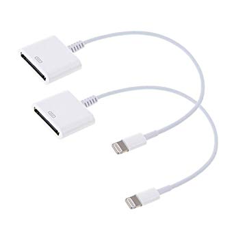 30 pin Charge & Sync Cable Adapter Converter for Apple iPhone 6/6 Plus/5s/5c/5/4s/4/3/3G,iPad and iPod (White)