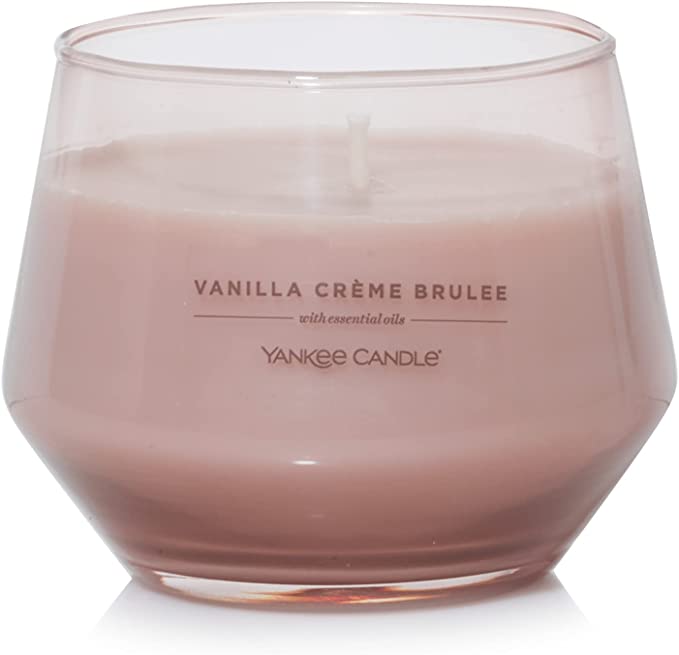 Yankee Candle Studio Medium Candle, Vanilla Crème Brûlée, 10 oz