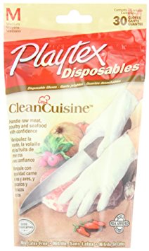 Playtex Disposables CleanCuisine Gloves - Medium:30 Count