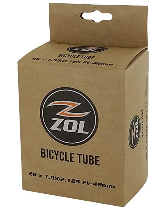 Zol Mountain Bike Bicycle Inner Tube 26" x1.95/2.125 PRESTA Valve 48mm