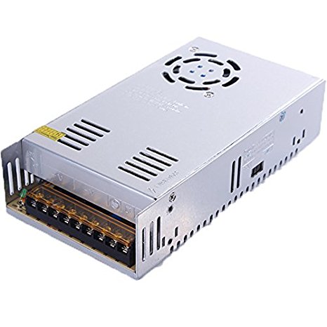 BMOUO 12V 30A DC Universal Regulated Switching Power Supply 360W for CCTV, Radio, Computer Project , LED Strip Lights