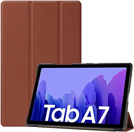 ProCase Galaxy Tab A7 10.4 Case 2020 T500 T505 T507, Slim Light Cover Trifold Stand Hard Shell Folio Smart Case for 10.4 Inch Galaxy Tab A7 2020 Tablet SM-T500 SM-T505 SM-T507 –Brown