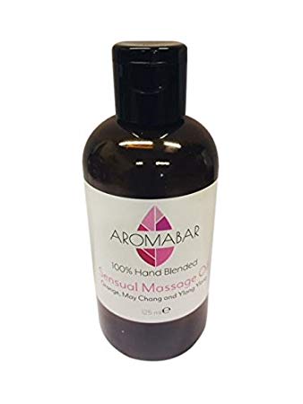 Sensual & Erotic Massage Oil 125ml with pure Orange, Ylang Ylang & May Chang essential oils