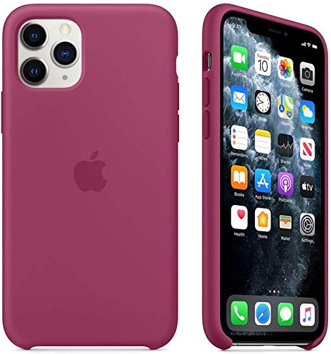 Johncase Compatible for iPhone 11 Pro Max Case, Liquid Silicone Case Cover Compatible with iPhone 11 Pro Max (2019) 6.5 inch (Pomegranate)