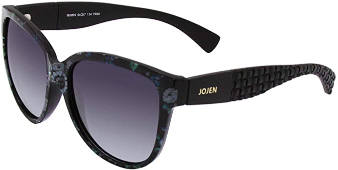 JOJEN Polarized Fashion Sunglasses for Women's Cat Eye Retro Ultra Light Lens TR90 Frame JE003